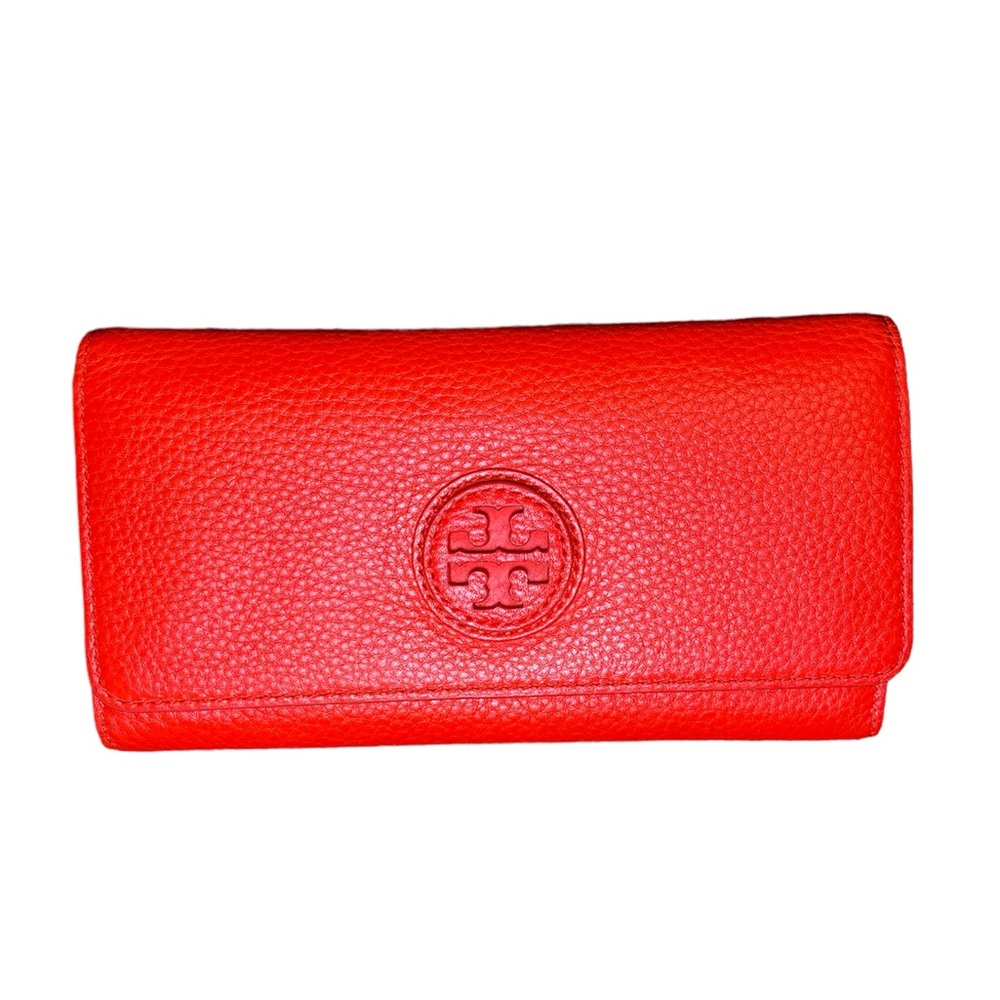 Tory Burch Envelope Wallet Burnt Orange EUC